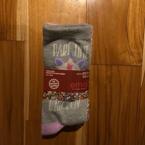 Emoji Unicorn Ladies Socks 5 Pair